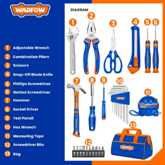 WADFOW 28 Pcs Hand Tools Set -WHS1M28