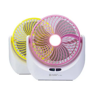 JY Super lithium rechargeable mini table fan with LED light-(JY-1880)
