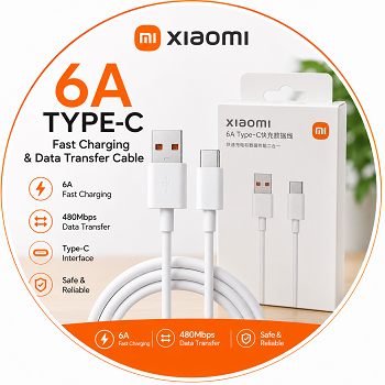 Xiaomi 6A Fast Charging Cable (66W-120W) USB-A to Type-C