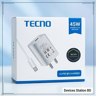 TECNO Real 45W All Round Fast Charger (Type-C)