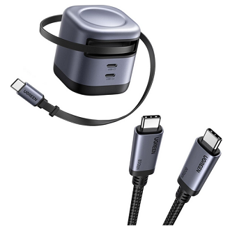 UGREEN 45W GaN Fast Charger with Retractable Cable