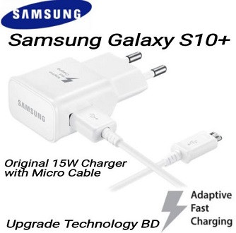Samsung Galaxy 15W Charger with Type-B Data & Fast Charging Cable