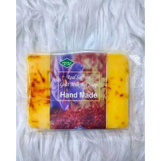 Hand Made Saffron Real Goat Milk Soap Original for Whitening & Glowing Skin-90gm