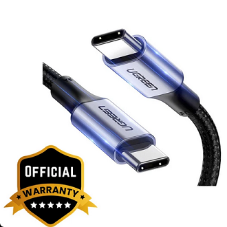 UGREEN 70427 USB-C to USB-C PD Fast Charging Braided Cable 3A 1m